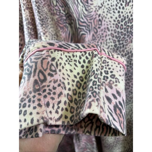 SKIMS NWT Sleep Long Sleeve Bloom Mini Multi Animal Print in Pink Various Sizes - Picture 6 of 13